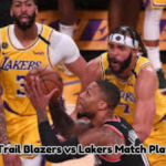 Portland Trail Blazers vs Lakers Match Player Stats